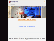 Tablet Screenshot of gamebar.sk